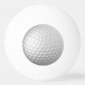 Golfball mit Personalisiertem Text und Nummer Tischtennisball (Rückseite)