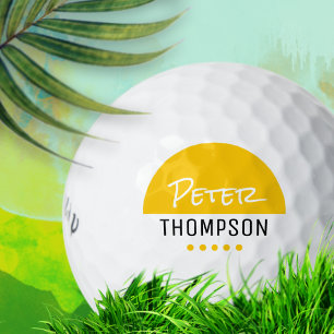 Golfball mit seinem Namen für stilvolle Golfer