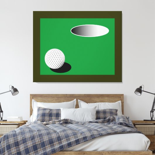 GOLFBALL N CUP LEINWANDDRUCK (Insitu (Schlafzimmer))
