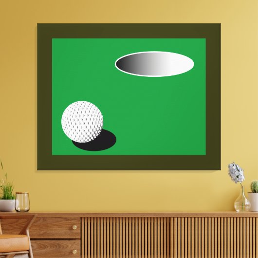 GOLFBALL N CUP LEINWANDDRUCK (Insitu (Wohnzimmer))