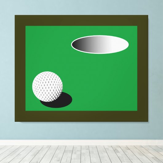 GOLFBALL N CUP LEINWANDDRUCK (Insitu (Holzboden))