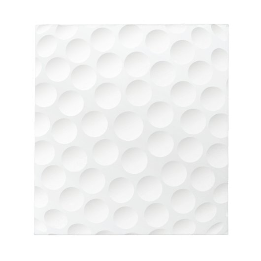 Golfball Notizblock (Vorderseite)
