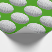 Golfball-Packpapier. Geschenkpapier (Ecke)