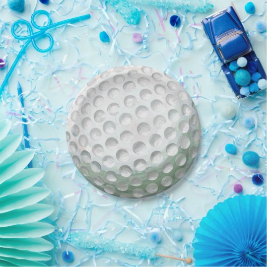 Golfball Pappteller (Party)
