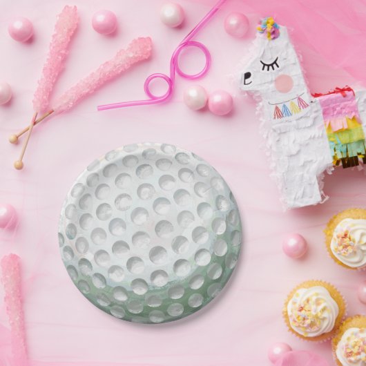 Golfball Pappteller (Party)