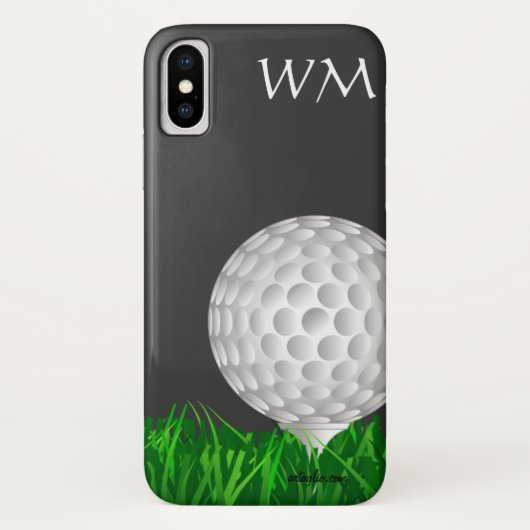 Golfball, personalisiert, Golf Case-Mate iPhone Hülle (Rückseite)