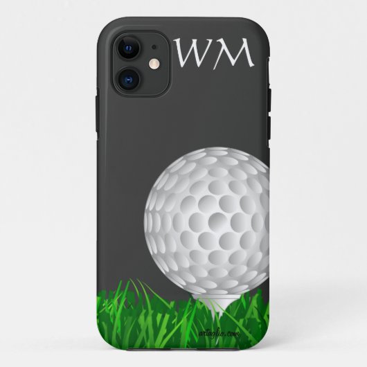Golfball, personalisiert, Golf Case-Mate iPhone Hülle (Rückseite)