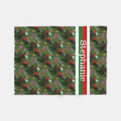 Golfball Personalisiert mit dem Namen Red & Green Fleecedecke (Vorderseite (Horizontal))