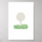 Golfball-Poster Poster (Vorne)