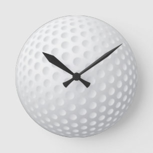 Golfball Runde Wanduhr
