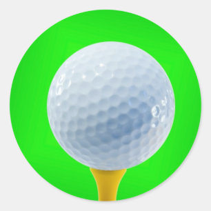 Golfball Runder Aufkleber