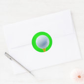 Golfball Runder Aufkleber (Umschlag)