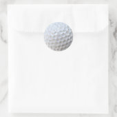 Golfball Runder Aufkleber (Tasche)