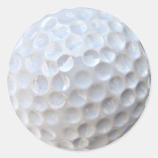 Golfball Runder Aufkleber (Vorderseite)