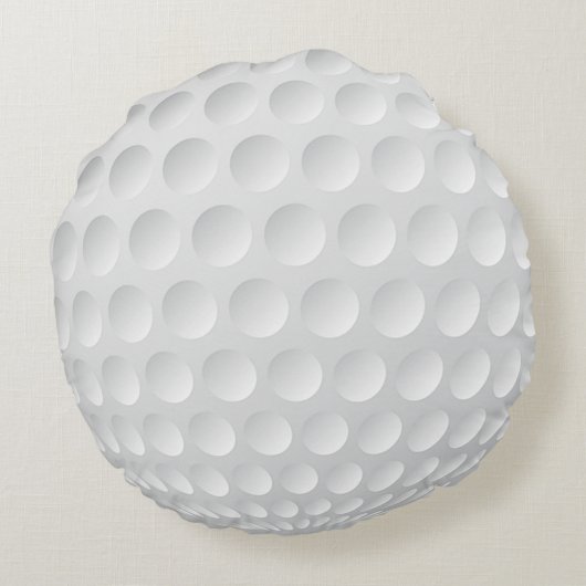 Golfball Rundes Kissen (Rückseite)