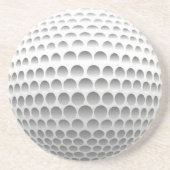 Golfball! Sandstein Untersetzer (Vorne)
