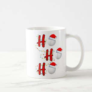 Golfball-Santa-Hut Ho Ho Ho Männer Frauen Weihnach Kaffeetasse
