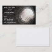 Golfball-Schablonen-Visitenkarte Visitenkarte (Vorne/Hinten)