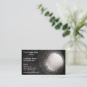 Golfball-Schablonen-Visitenkarte Visitenkarte (Stehend Vorderseite)