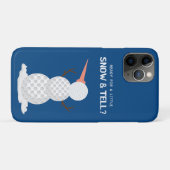 Golfball Snowman Case-Mate iPhone Hülle (Rückseite (Horizontal))
