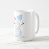 Golfball Snowman Kaffeetasse (VorderseiteRechts)