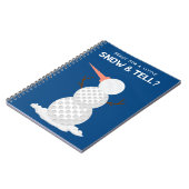 Golfball Snowman Notizblock (Linke Seite)