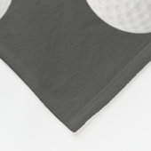 Golfball-Sportliebhaber fügen Ihren Namen oder Tex Fleecedecke (Ecke)
