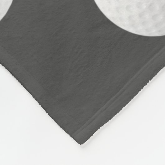 Golfball-Sportliebhaber fügen Ihren Namen oder Tex Fleecedecke (Ecke)