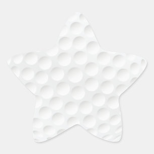Golfball Stern-Aufkleber