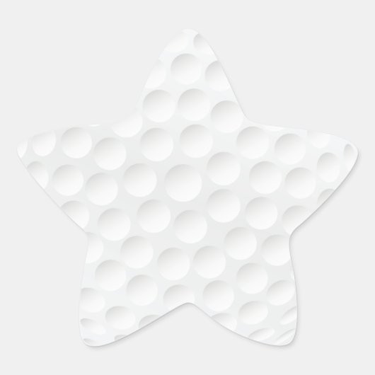 Golfball Stern-Aufkleber (Vorderseite)