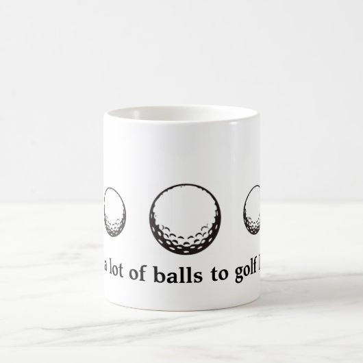 Golfball-Tasse Kaffeetasse (Mittel)