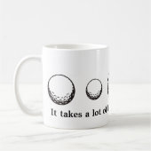 Golfball-Tasse Kaffeetasse (Links)