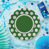 Golfball überall auf grünem Hintergrund Pappteller (Party)