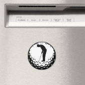 GOLFBALL UND GOLFER MAGNET (In Situ (Geschirrspüler))