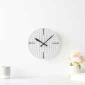Golfball und T-Stück Runde Wanduhr (Zuhause)