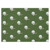 Golfball und Tee auf grünem Gras Tischdecke (Vorderseite (Horizontal))