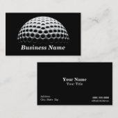 Golfball (unter Scheinwerfer) Visitenkarte (Vorne/Hinten)