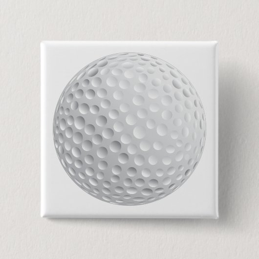 Golfball-Vektorgrafik Button (Vorderseite)
