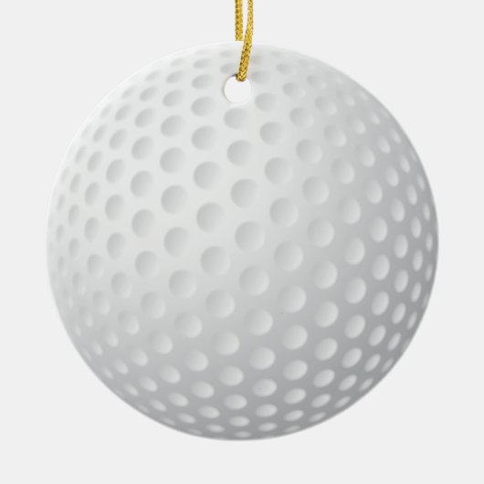 Golfball-Verzierung Keramik Ornament (Vorne)