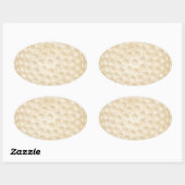 Golfball Vintag Ovaler Aufkleber (Blatt)