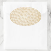 Golfball Vintag Ovaler Aufkleber (Tasche)