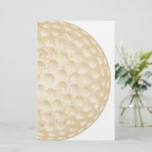 Golfball Vintage Briefpapier (Stehend Vorderseite)