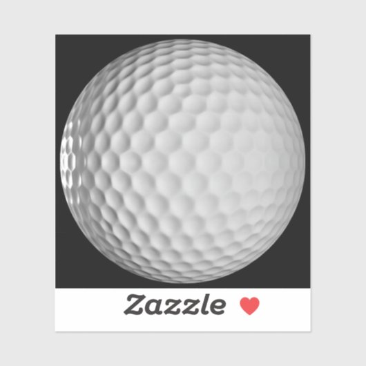 Golfball-Vinyl  Aufkleber (Blatt)