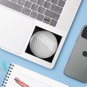 Golfball-Vinyl  Aufkleber (Laptop mit iPhone)