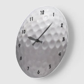 Golfball-Wall-Uhr mit Zahlen Große Wanduhr (Winkel)
