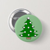 Golfball-Weihnachtsbaum Button (Vorne & Hinten)