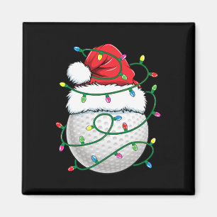 Golfball-Weihnachtsmannmütze Männer Frauen Weihnac Magnet