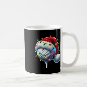 Golfball-Weihnachtsmannmütze Weihnachten Golfspiel Kaffeetasse