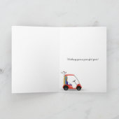 Golfball zum Tee zum Geburtstag Karte (Innenseite)