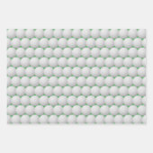 Golfbälle Abstrakte Verpackungsfolien Geschenkpapier Set (Vorderseite)